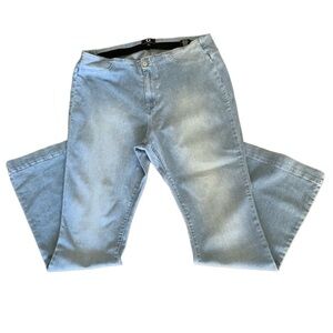 G by Giuliana flared boho festival 1X stretchy festival Y2K wide leg denim jeans